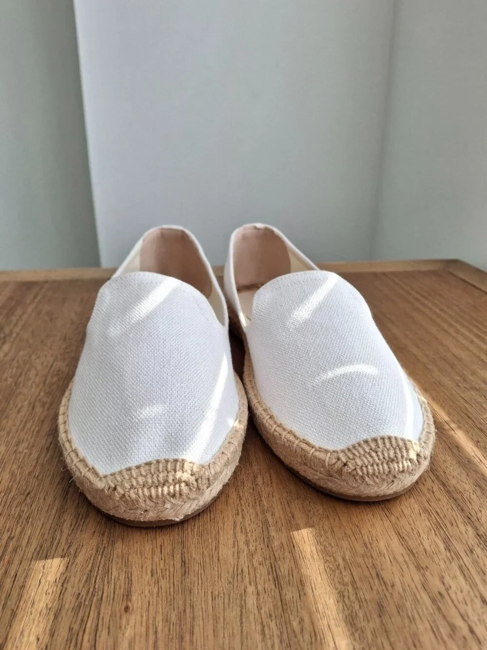 (New) Soludos – Smoking‎ Slipper Canvas Espadrilles (White) – Women's 7-7.5